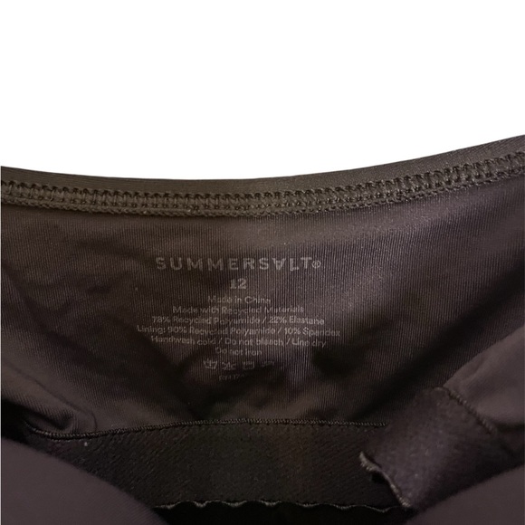 Summersalt The Seascape Sweetheart One Piece swimsuit in black size 12 - Picture 5 of 5